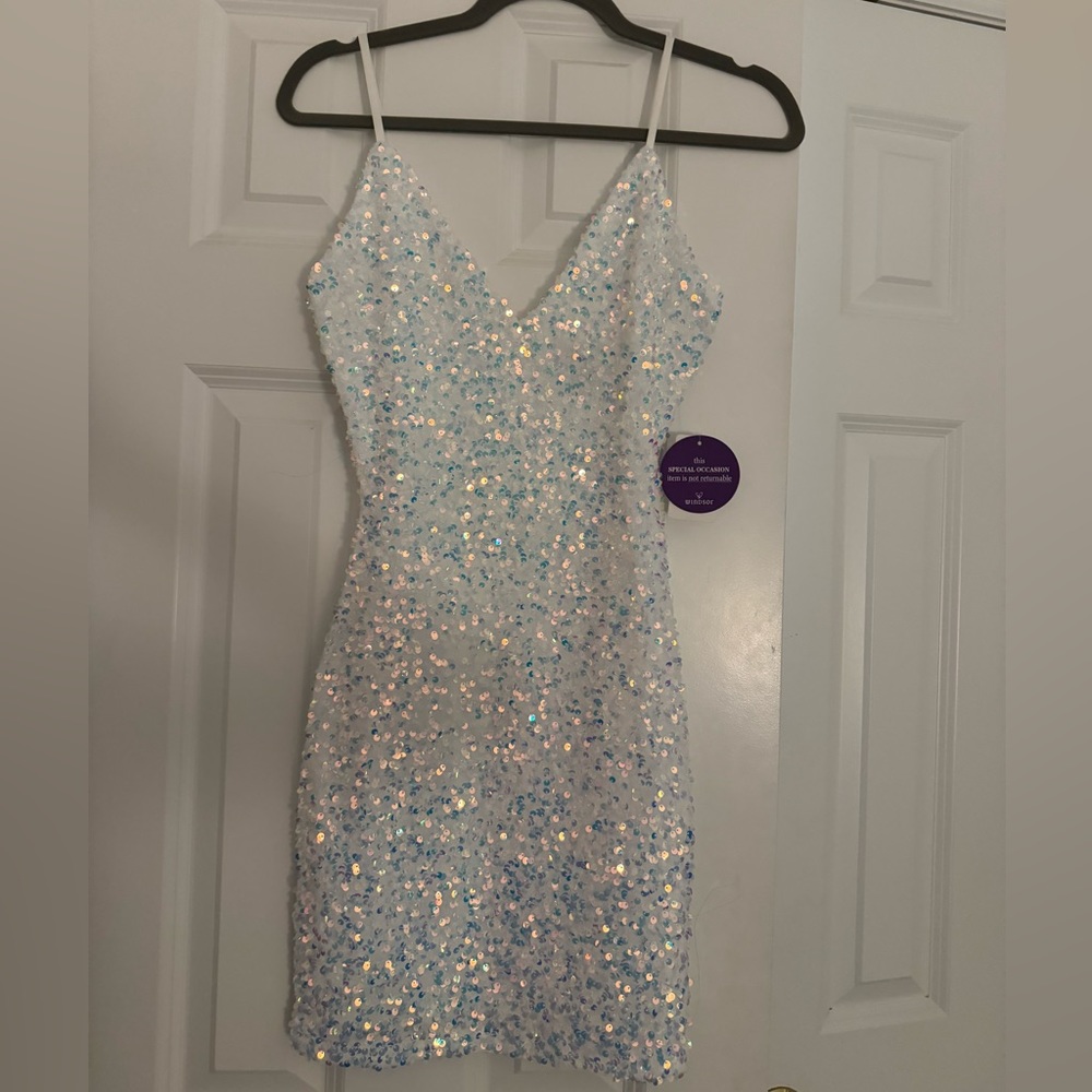 NWT Windsor Kathy Iridescent Sequin Mini Dress - XS